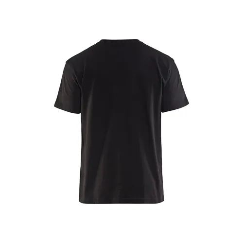 T-shirt Bas, Svart/Varselgul Strl. XL