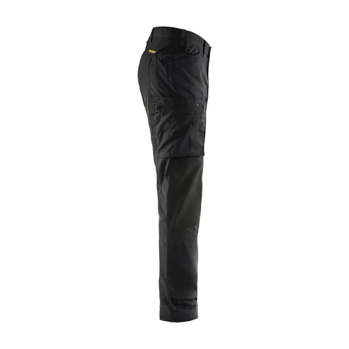 Servicebyxa Plain m. stretch, Svart Strl. C48