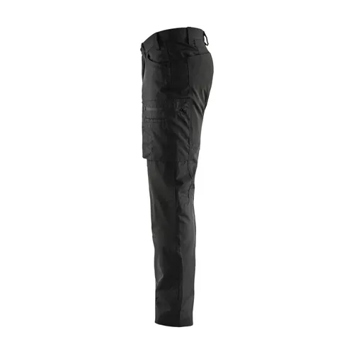 Servicebyxa Plain m. stretch, Svart Strl. C48