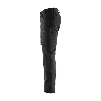 Servicebyxa Plain m. stretch, Svart Strl. C48