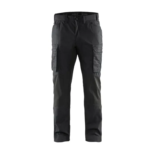 Servicebyxa Plain m. stretch, Svart Strl. C48