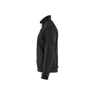 Tröja med dragkedja, Svart/Röd Strl. XL