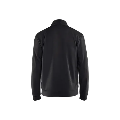 Tröja med dragkedja, Svart/Röd Strl. XL