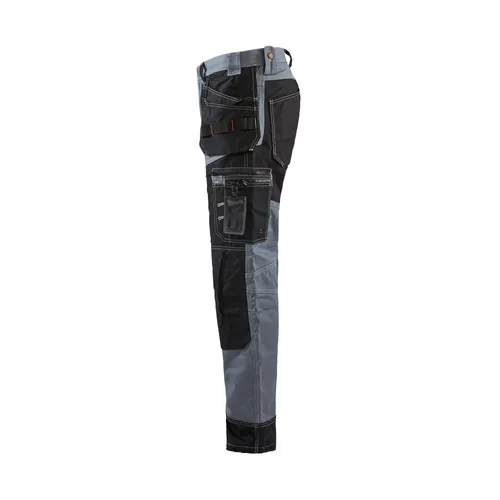 Hantverksbyxa Twill X1500, Grå/Svart Strl. C48