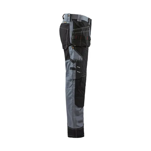 Hantverksbyxa Twill X1500, Grå/Svart Strl. C48