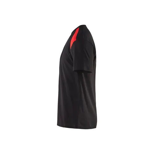 T-shirt Bas, Svart/Röd Strl. M