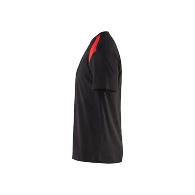 T-shirt Bas, Svart/Röd Strl. XL