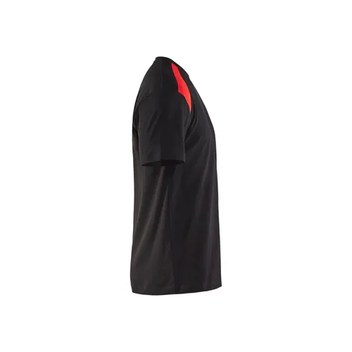 T-shirt Bas, Svart/Röd Strl. M