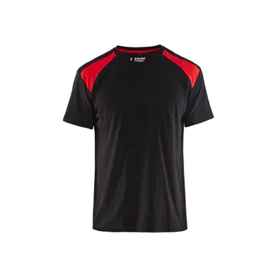T-shirt Bas, Svart/Röd Strl. M
