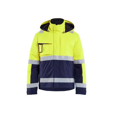 Vinterjacka Varsel, Gul/Marinblå Strl. XL