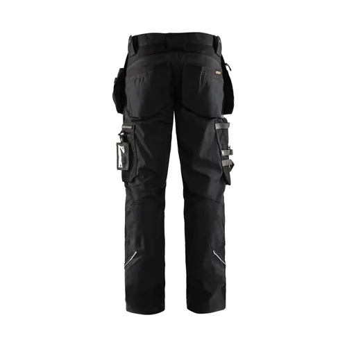 Hantverksbyxa med stretch, Svart Strl. D96