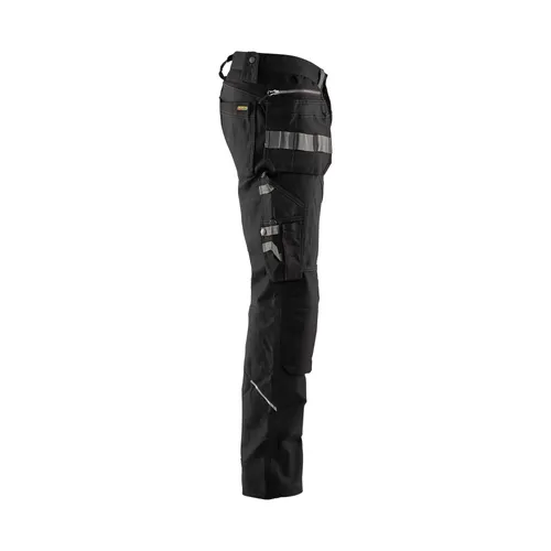 Hantverksbyxa med stretch, Svart Strl. D96