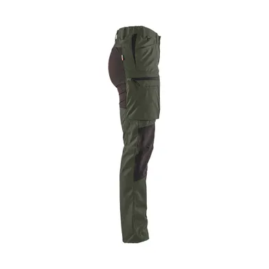 SERVICEBYXA 7159 DAM M STRETCH PANEL ARMEGRÖN/SVART C36