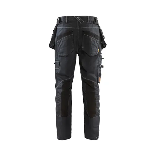 Hantverksbyxa Låg gren Denim m. stretch X1900, Marinblå/Svart Strl. C48