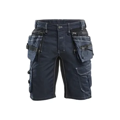 Hantverksshorts med stretch X1900, Marinblå/Svart Strl. C54