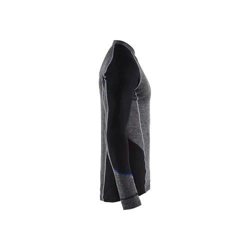 Underställströja Warm, Grå/Svart Strl. XXL