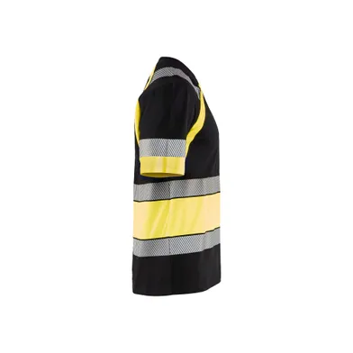 T-shirt Varsel, Svart/Gul Strl. XL