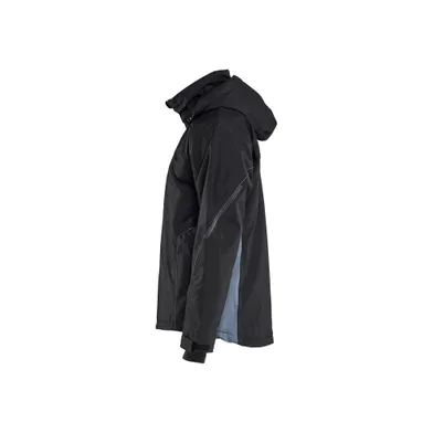 Lättfodrad funktionsjacka, Svart/grå Strl XL