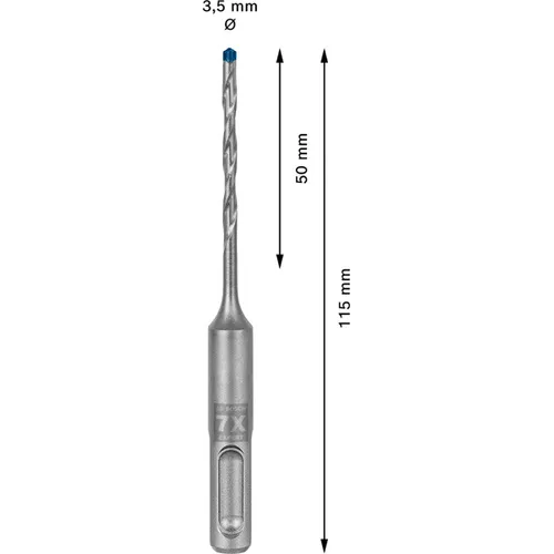 Hammarborr Expert SDS Plus-7X 3,5x50/115 mm
