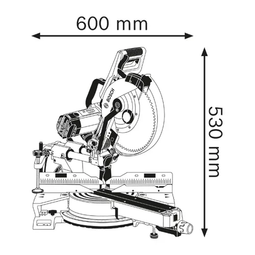Kap- och geringssåg GCM 12 SDE 305 mm, 1800 W