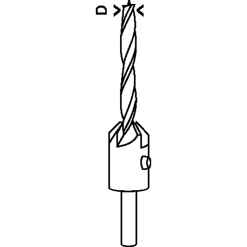 Träspiralborr med försänkare 4/16 mm