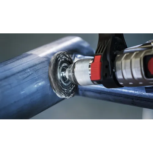 Skivstålborste Mässing, Ø 6 mm skaft Ø 75 mm