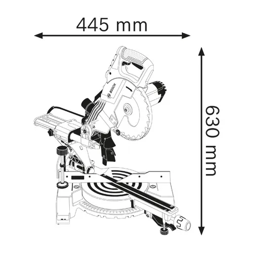 Kap- och geringssåg GCM 80 SJ 216 mm, 1400 W