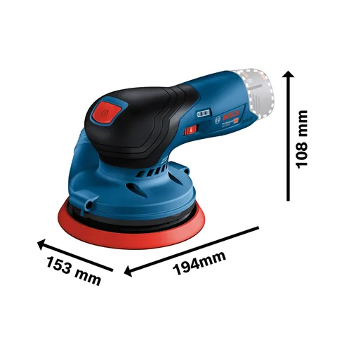 Excenterslip GEX 12 V-125 Solo, L-BOXX