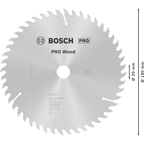 Cirkelsågklinga Optiline Trä 190/20 mm, 48T