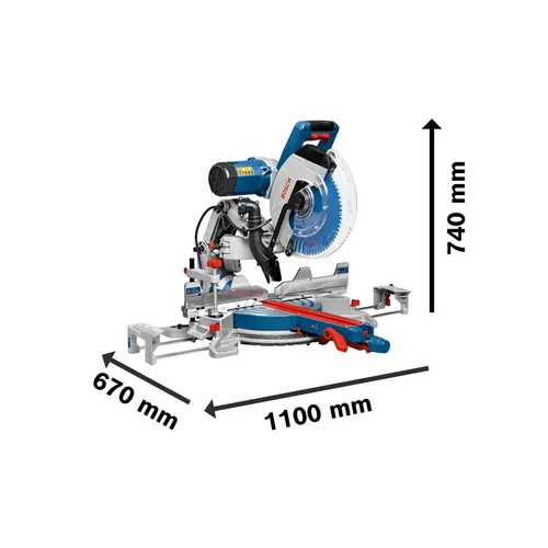 Kap- och geringssåg GCM 12 GDL Utdragbar