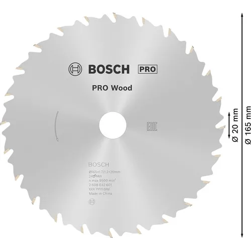 Cirkelsågklinga Speedline Trä 165/20 mm, 24T
