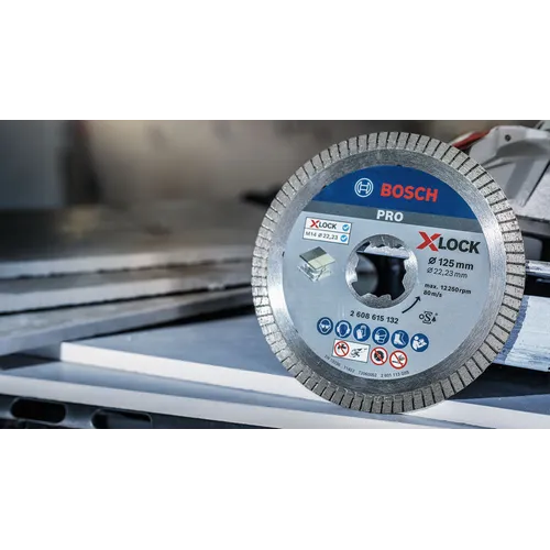 Diamantkapskiva X-Lock Ceramic Extra Clean 125 mm