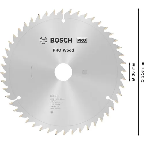 Cirkelsågklinga Optiline Trä 216/30 mm, 48T