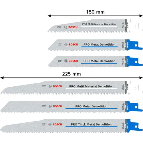 Tigersågblad set Pro Demolition, 6 delar