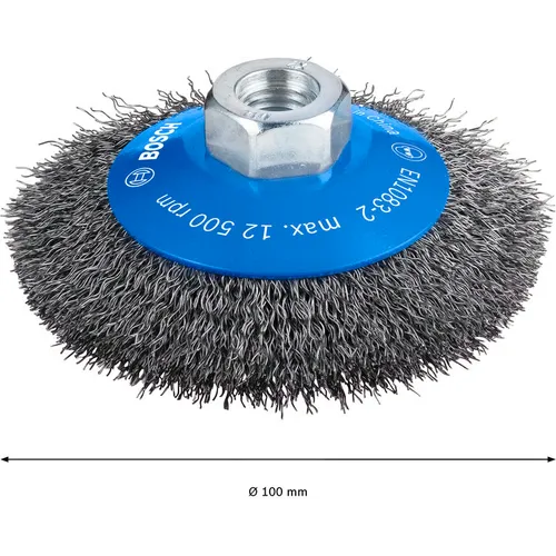 Skivstålborste konisk M14 Ø 100 mm