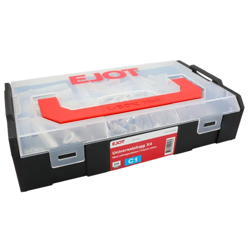 Universalplugg X4 Minibox 6 varianter, 225 st