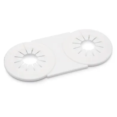 Rörtäckbricka Vit dubbel,  15-28 mm