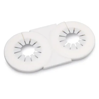 Rörtäckbricka Vit dubbel,  10-22 mm