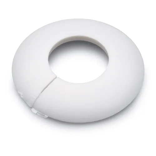 Rörtäckbricka Vit pvc, 12 mm, 4 st/frp
