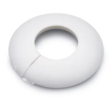Rörtäckbricka Vit pvc, 12 mm, 4 st/frp