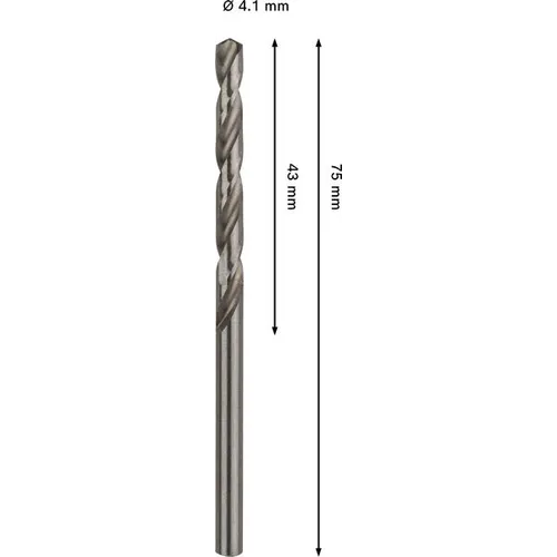 Metallborr PRO HSS-G 4,1x75 mm, 1-pack
