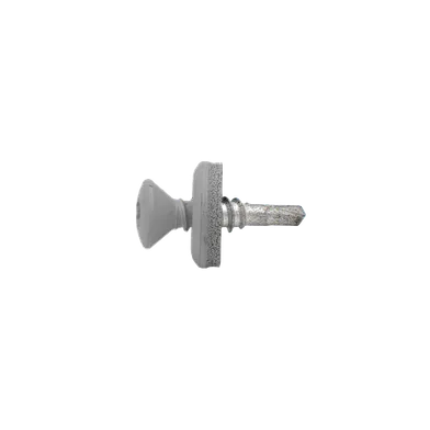 Fasadskruv låg för plåt, C3 4,8x20, Ljus silver, 250 st/frp