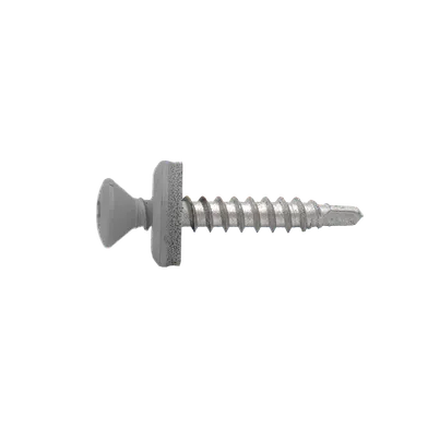 Fasadskruv låg för trä, C3 4,8x35, Mörk silver, 250 st/frp