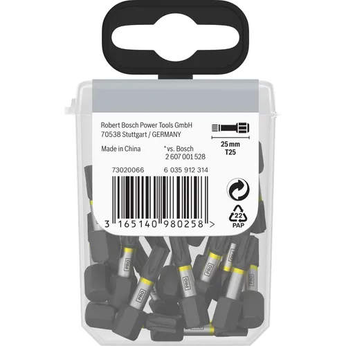 Bits Torx 25 mm Impact Tictac T25, 25-pack