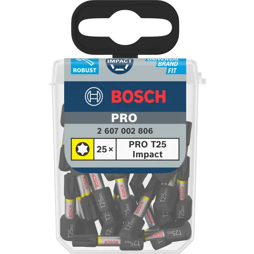 Bits Torx 25 mm Impact Tictac T25, 25-pack