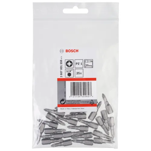 Bits PZ 25 mm Extra Hard PZ1, 25-pack