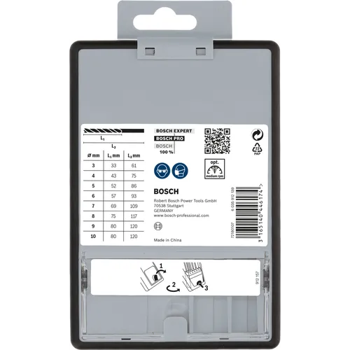 Träspiralborrset Robust Line 8 delar