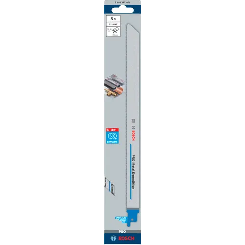 Tigersågblad S 1225 VF PRO Metal Demolition 300 mm, 5-pack