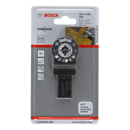 Sågblad Multiverktyg AIZ 20 AB Trä/Metall 20x30mm, 5-pack