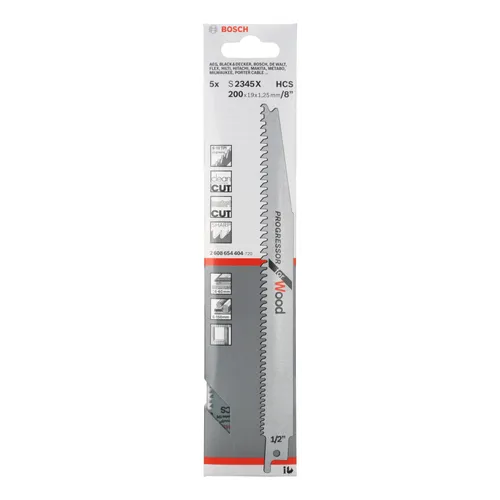 Tigersågblad S 2345 XF Trä 200 mm, 5-pack
